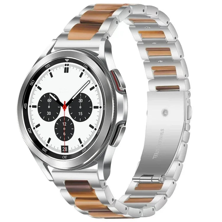 インタービードレジンメタルウォッチバンド、Galaxy Watch 4 Classic 42 / 46mm用