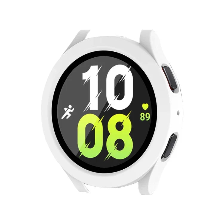 Samsung Galaxy Watch4/5 40mm用 ENKAY Hat-Prince 防水 フルカバレッジ PCフレーム + 9H 強化ガラス ケース
