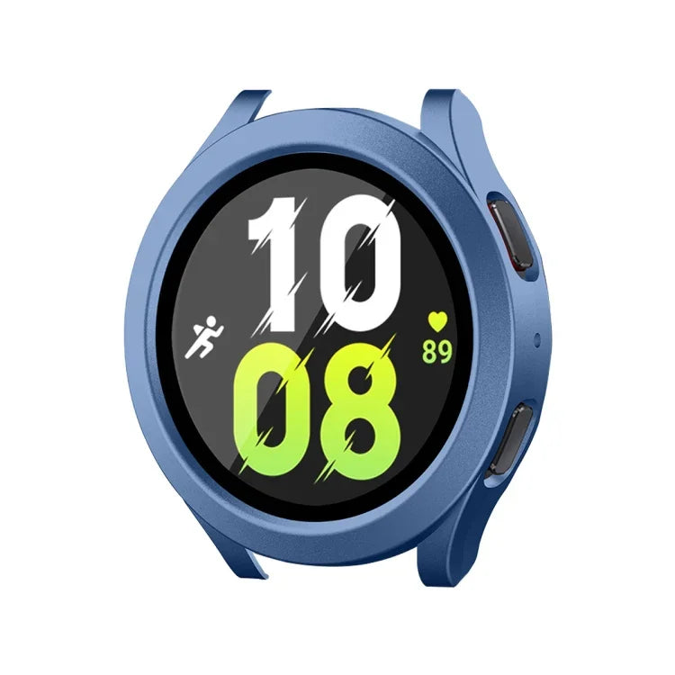 Samsung Galaxy Watch4/5 40mm用 ENKAY Hat-Prince 防水 フルカバレッジ PCフレーム + 9H 強化ガラス ケース