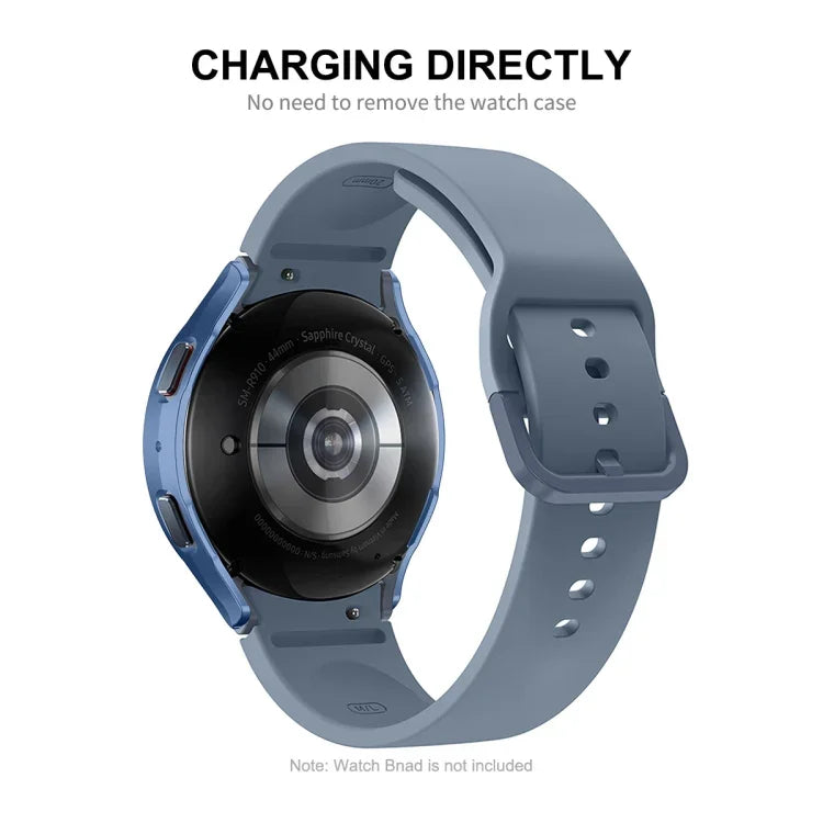 Samsung Galaxy Watch4/5 40mm用 ENKAY Hat-Prince 防水 フルカバレッジ PCフレーム + 9H 強化ガラス ケース