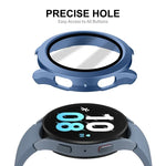 Samsung Galaxy Watch4/5 44mm用 ENKAY Hat-Prince 防水 フルカバレッジ PCフレーム + 9H 強化ガラス ケース