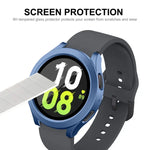 Samsung Galaxy Watch4/5 44mm用 ENKAY Hat-Prince 防水 フルカバレッジ PCフレーム + 9H 強化ガラス ケース