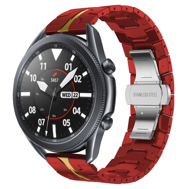アーマーステンレススチールメタル時計バンド、Samsung Galaxy watch3 45mm用、Samsung Galaxy watch 46mm用、Samsung Gear S3 Classic用、Samsung Gear S3 Frontier用