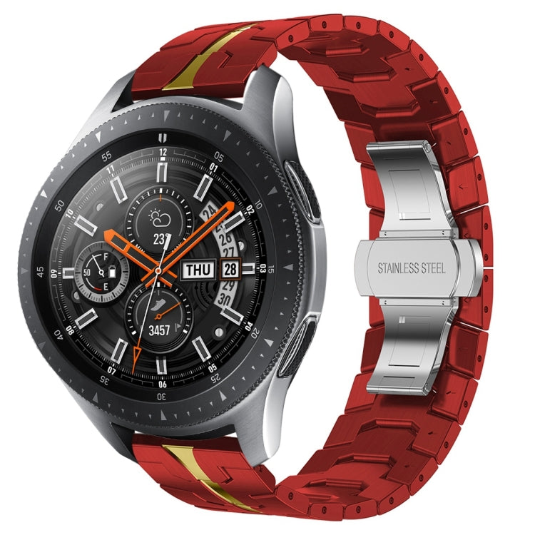 アーマーステンレススチールメタル時計バンド、Samsung Galaxy watch3 45mm用、Samsung Galaxy watch 46mm用、Samsung Gear S3 Classic用、Samsung Gear S3 Frontier用
