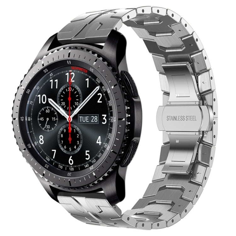 アーマーステンレススチールメタル時計バンド、Samsung Galaxy watch3 45mm用、Samsung Galaxy watch 46mm用、Samsung Gear S3 Classic用、Samsung Gear S3 Frontier用
