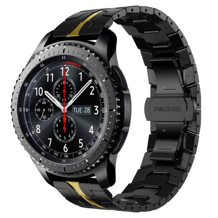 アーマーステンレススチールメタル時計バンド、Samsung Galaxy watch3 45mm用、Samsung Galaxy watch 46mm用、Samsung Gear S3 Classic用、Samsung Gear S3 Frontier用
