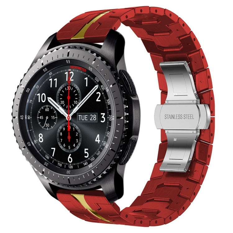 アーマーステンレススチールメタル時計バンド、Samsung Galaxy watch3 45mm用、Samsung Galaxy watch 46mm用、Samsung Gear S3 Classic用、Samsung Gear S3 Frontier用