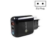 PD04 PD20W + QC18W モバイルフォン充電器 LEDインジケーター付き、EUプラグ、EUプラグ