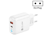 PD04 PD20W + QC18W モバイルフォン充電器 LEDインジケーター付き、EUプラグ、EUプラグ