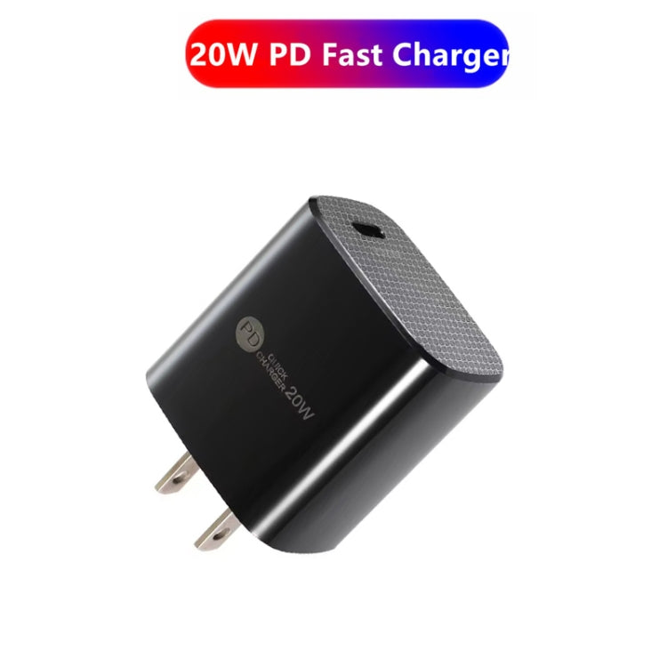 PD11 ミニ シングルポート PD3.0 USB-C / Type-C 20W 急速充電器 iPhone / iPadシリーズ用、USプラグ、USプラグ