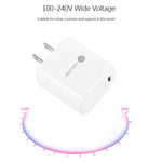 PD11 シングル PD3.0 USB-C / Type-C 20W 急速充電器 1m Type-C to Type-C データケーブル付き、USプラグ、USプラグ + Type-C to Type-C ケーブル