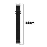 ナイロンストレッチ ブラックバックルウォッチバンド Samsung Galaxy Watch 5 Pro 45mm用、Samsung Galaxy Watch 5 44mm用、Samsung Galaxy Watch 5 40mm用、Samsung Galaxy Watch 4 44mm用、Samsung Galaxy Watch 4 40mm用、Samsung Galaxy Watch 4 Classic 42mm用