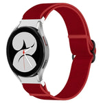 ナイロンストレッチ ブラックバックルウォッチバンド Samsung Galaxy Watch 5 Pro 45mm用、Samsung Galaxy Watch 5 44mm用、Samsung Galaxy Watch 5 40mm用、Samsung Galaxy Watch 4 44mm用、Samsung Galaxy Watch 4 40mm用、Samsung Galaxy Watch 4 Classic 42mm用