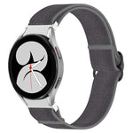 ナイロンストレッチ ブラックバックルウォッチバンド Samsung Galaxy Watch 5 Pro 45mm用、Samsung Galaxy Watch 5 44mm用、Samsung Galaxy Watch 5 40mm用、Samsung Galaxy Watch 4 44mm用、Samsung Galaxy Watch 4 40mm用、Samsung Galaxy Watch 4 Classic 42mm用