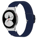 ナイロンストレッチ ブラックバックルウォッチバンド Samsung Galaxy Watch 5 Pro 45mm用、Samsung Galaxy Watch 5 44mm用、Samsung Galaxy Watch 5 40mm用、Samsung Galaxy Watch 4 44mm用、Samsung Galaxy Watch 4 40mm用、Samsung Galaxy Watch 4 Classic 42mm用