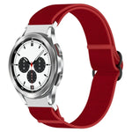 ナイロンストレッチ ブラックバックルウォッチバンド Samsung Galaxy Watch 5 Pro 45mm用、Samsung Galaxy Watch 5 44mm用、Samsung Galaxy Watch 5 40mm用、Samsung Galaxy Watch 4 44mm用、Samsung Galaxy Watch 4 40mm用、Samsung Galaxy Watch 4 Classic 42mm用
