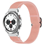 ナイロンストレッチ ブラックバックルウォッチバンド Samsung Galaxy Watch 5 Pro 45mm用、Samsung Galaxy Watch 5 44mm用、Samsung Galaxy Watch 5 40mm用、Samsung Galaxy Watch 4 44mm用、Samsung Galaxy Watch 4 40mm用、Samsung Galaxy Watch 4 Classic 42mm用