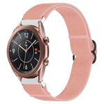 ナイロンストレッチ ブラックバックルウォッチバンド Samsung Galaxy Watch 5 Pro 45mm用、Samsung Galaxy Watch 5 44mm用、Samsung Galaxy Watch 5 40mm用、Samsung Galaxy Watch 4 44mm用、Samsung Galaxy Watch 4 40mm用、Samsung Galaxy Watch 4 Classic 42mm用