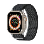 ダブルカラーナイロンフック＆ループファスナ―ウォッチバンド Apple Watch Ultra 49mm、Apple Watch Series 8&7 45mm/SE 2&6&SE&5&4 44mm、Apple Watch Series 8&7 41mm/SE 2&6&SE&5&4 40mm対応
