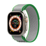 ダブルカラーナイロンフック＆ループファスナ―ウォッチバンド Apple Watch Ultra 49mm、Apple Watch Series 8&7 45mm/SE 2&6&SE&5&4 44mm、Apple Watch Series 8&7 41mm/SE 2&6&SE&5&4 40mm対応