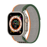 ダブルカラーナイロンフック＆ループファスナ―ウォッチバンド Apple Watch Ultra 49mm、Apple Watch Series 8&7 45mm/SE 2&6&SE&5&4 44mm、Apple Watch Series 8&7 41mm/SE 2&6&SE&5&4 40mm対応