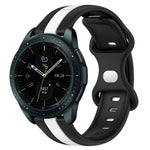 20mm バタフライバックル ツートーンシリコンウォッチバンド、Samsung Galaxy Watch Active 2 44mm用、Samsung Galaxy Watch 42mm用