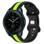 20mm バタフライバックル ツートーンシリコンウォッチバンド、Samsung Galaxy Watch Active 2 44mm用、Samsung Galaxy Watch 42mm用