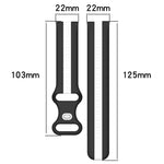 20mm Butterfly Buckle Two-Color Silicone Watch Band, For Honor Magic Watch 2 46mm