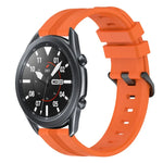 22mm 凹型ストライプシリコンウォッチバンド、Samsung Galaxy Watch3 45mm用、Samsung Galaxy Watch 46mm用、Samsung Gear S3 Classic用、Samsung Gear S3 Frontier用