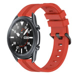 22mm 凹型ストライプシリコンウォッチバンド、Samsung Galaxy Watch3 45mm用、Samsung Galaxy Watch 46mm用、Samsung Gear S3 Classic用、Samsung Gear S3 Frontier用