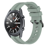 22mm 凹型ストライプシリコンウォッチバンド、Samsung Galaxy Watch3 45mm用、Samsung Galaxy Watch 46mm用、Samsung Gear S3 Classic用、Samsung Gear S3 Frontier用