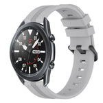 22mm 凹型ストライプシリコンウォッチバンド、Samsung Galaxy Watch3 45mm用、Samsung Galaxy Watch 46mm用、Samsung Gear S3 Classic用、Samsung Gear S3 Frontier用