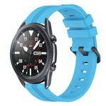 22mm 凹型ストライプシリコンウォッチバンド、Samsung Galaxy Watch3 45mm用、Samsung Galaxy Watch 46mm用、Samsung Gear S3 Classic用、Samsung Gear S3 Frontier用