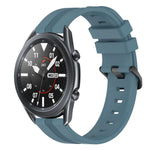 22mm 凹型ストライプシリコンウォッチバンド、Samsung Galaxy Watch3 45mm用、Samsung Galaxy Watch 46mm用、Samsung Gear S3 Classic用、Samsung Gear S3 Frontier用