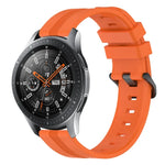 22mm 凹型ストライプシリコンウォッチバンド、Samsung Galaxy Watch3 45mm用、Samsung Galaxy Watch 46mm用、Samsung Gear S3 Classic用、Samsung Gear S3 Frontier用
