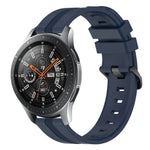 22mm 凹型ストライプシリコンウォッチバンド、Samsung Galaxy Watch3 45mm用、Samsung Galaxy Watch 46mm用、Samsung Gear S3 Classic用、Samsung Gear S3 Frontier用