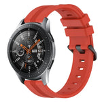 22mm 凹型ストライプシリコンウォッチバンド、Samsung Galaxy Watch3 45mm用、Samsung Galaxy Watch 46mm用、Samsung Gear S3 Classic用、Samsung Gear S3 Frontier用