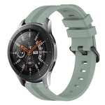 22mm 凹型ストライプシリコンウォッチバンド、Samsung Galaxy Watch3 45mm用、Samsung Galaxy Watch 46mm用、Samsung Gear S3 Classic用、Samsung Gear S3 Frontier用