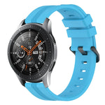 22mm 凹型ストライプシリコンウォッチバンド、Samsung Galaxy Watch3 45mm用、Samsung Galaxy Watch 46mm用、Samsung Gear S3 Classic用、Samsung Gear S3 Frontier用