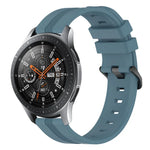 22mm 凹型ストライプシリコンウォッチバンド、Samsung Galaxy Watch3 45mm用、Samsung Galaxy Watch 46mm用、Samsung Gear S3 Classic用、Samsung Gear S3 Frontier用