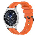 22mm 凹型ストライプシリコンウォッチバンド、Samsung Galaxy Watch3 45mm用、Samsung Galaxy Watch 46mm用、Samsung Gear S3 Classic用、Samsung Gear S3 Frontier用