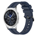 22mm 凹型ストライプシリコンウォッチバンド、Samsung Galaxy Watch3 45mm用、Samsung Galaxy Watch 46mm用、Samsung Gear S3 Classic用、Samsung Gear S3 Frontier用