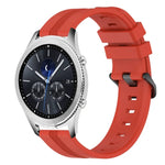 22mm 凹型ストライプシリコンウォッチバンド、Samsung Galaxy Watch3 45mm用、Samsung Galaxy Watch 46mm用、Samsung Gear S3 Classic用、Samsung Gear S3 Frontier用