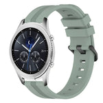 22mm 凹型ストライプシリコンウォッチバンド、Samsung Galaxy Watch3 45mm用、Samsung Galaxy Watch 46mm用、Samsung Gear S3 Classic用、Samsung Gear S3 Frontier用