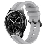 22mm 凹型ストライプシリコンウォッチバンド、Samsung Galaxy Watch3 45mm用、Samsung Galaxy Watch 46mm用、Samsung Gear S3 Classic用、Samsung Gear S3 Frontier用