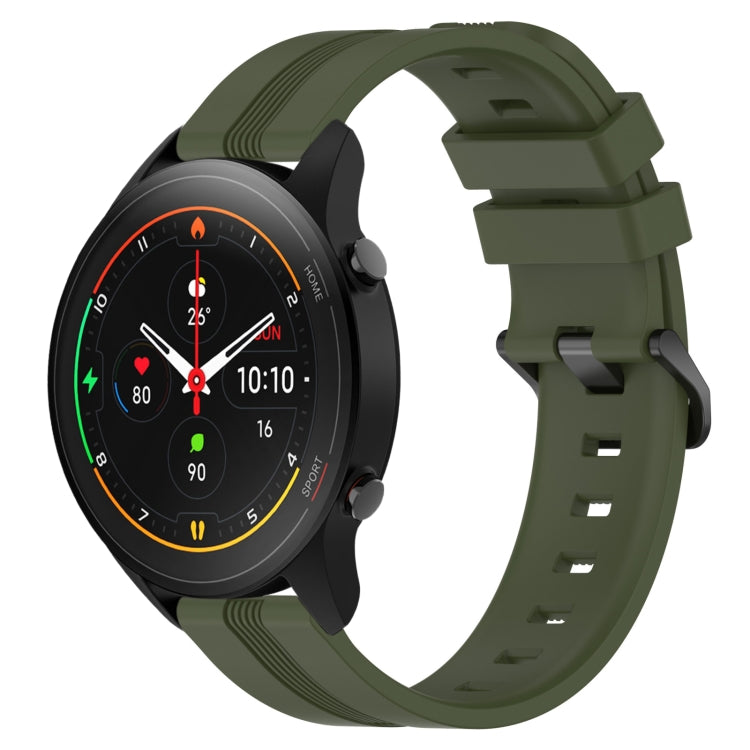 22mm Concave Striped Slicone Watch Band, For Xiaomi Watch S2 42mm, For Xiaomi Watch S2 46mm, For Xiaomi MI Watch S1, For Xiaomi MI Watch S1 Pro