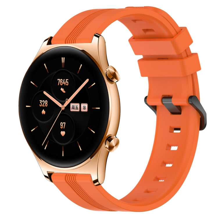 22mm Concave Striped Slicone Watch Band, For Huawei Watch GT 2E, For Huawei GT2 46mm, For Honor Watch GS 3, For Honor Watch GS Pro