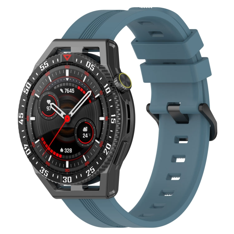 22mm Concave Striped Slicone Watch Band, For Honor Magic Watch 2 46mm, For Honor Watch Dream, For Huawei Watch GT3 SE