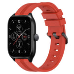 20mm Concave Striped Slicone Watch Band, For Amazfit GTS 4, For Amazfit GTS 3, For Amazfit GTS 2E, For Amazfit GTS 2 Mini