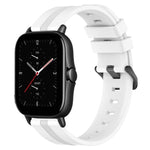20mm Concave Striped Slicone Watch Band, For Amazfit GTS 4, For Amazfit GTS 3, For Amazfit GTS 2E, For Amazfit GTS 2 Mini